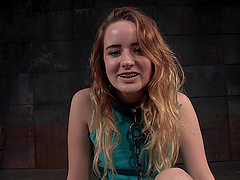 Nasty slut Jessia Kay tied up and rough tortured by a female