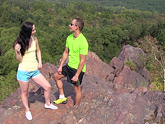Girlfriend Kristy Black loves to have sex with her BF in outdoors