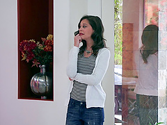 Army guy gives Harley a doggy humping that she will never forget!