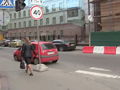 Horny dude picks up a slut and fucks her at his apartment