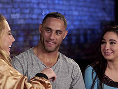 Karlee Gray getting banged hardcore in threesome ffm porn