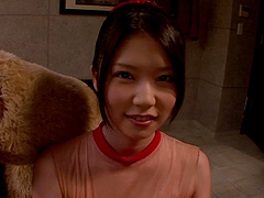 Checking out Nanami's private areas and attacking her with a sex toy