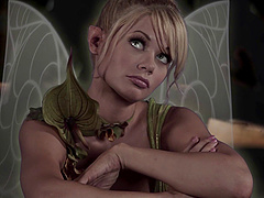 Provocative slut Riley Steele in cosplay getting fucked deep