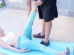 Hot ass brunette chick Hayden Hennessy drops her clothes to have sex