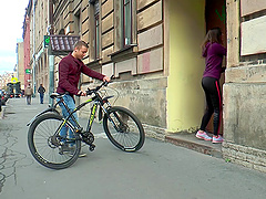 Small tits Evelina Darling spreads her legs to be fucked hard