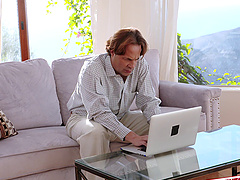 Car's most favorite thing ever is bouncing on the mature cocks