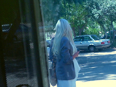 Blonde wife Nina Elle recorded while having sex with her lover