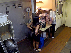 Hidden camera in the bathroom films MILF Miss Melrose having sex