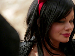 Lesbian best friends Jessica Drake & Riley Steele playing with sex toys