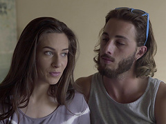 Alluring milf posing lovely with her babe behind scenes compilations