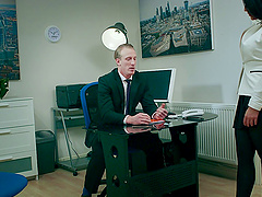 Candi Kayne is a gorgeous office worker in need of a stiff boner