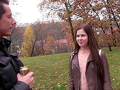 Amateur girl Cassie Fire picked up and fucked at home by a stranger