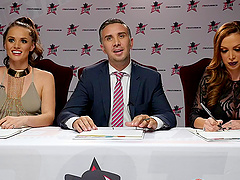 Jenna J Foxx and Jillian Janson are horny girls who want to fuck