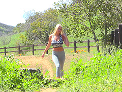 Shameless hottie Lexi thrives in getting completely naked in public