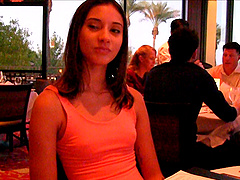 Hottie with small tits Roxanna changing and staying topless