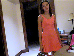 Hottie with small tits Roxanna changing and staying topless