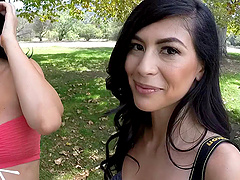 Heather Vahn and Jasmine Jae use a vibrating toy to cum hard