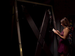 Cassidy Klein blindfolded by a handsome lover for a fuck