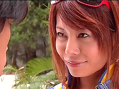 Atou Mako bounces on a stiff cock with her hairy vagina