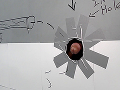 Sexy Codence Lux enjoying riding dick through glory hole