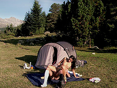 Long hair Vanessa Mae having her ass fingered then ravished