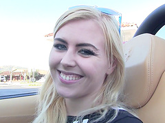 Blonde sugar has her asshole fingered at the same time she gets boned