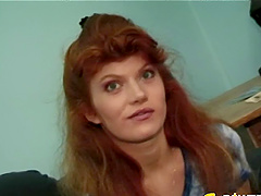 Exciting threesome with a naughty redhead bimbo Fovea