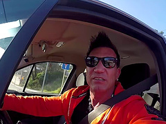 Blondie Fesser and Briana Banderas sharing a dick outdoors