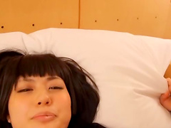 Kouda Yuma gets creampied after her hairy cunt gets drilled