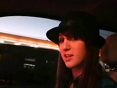 Horny Bailey lying down and having her pussy penetrated deep