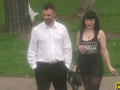 Sexy Cleo can't stop sucking and enjoying a throbbing shaft