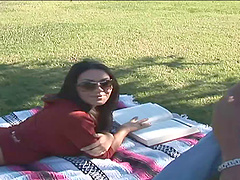 Scream as Charley Chase tight pussy gets widened with big black cock