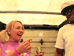 Bambi Diamond gets a kick out of feeling a black rod in her ass