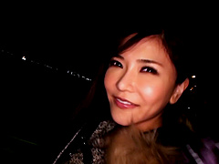 Grabbing adorable Anri Okita's luscious large boobs