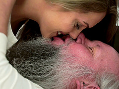 Raunchy Dominica Fox fucking an ancient fella Albert