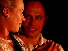 Erotic love making with natural tits model Vinna Reed . HD video