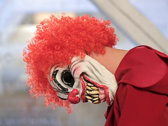 Barra Brass experiences awesome double fucking with masked studs