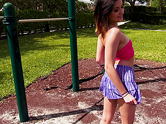 Hot chick Zara Brooks bends over for a massive lover