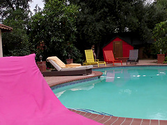 Nasty babe Alexa Grace cannot get enough of black love tools