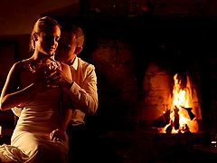 Cristal Caitlin cannot resist her lover's warm touch