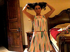 Lovely Cecilia cannot make up her mind which outfit to wear