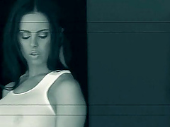 Barry fingering her pussy while her anal is ravished