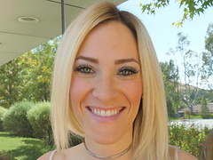 Blake is a blonde with big tits who loves masturbating outdoors