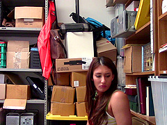 Brunette with a nice ass Davina Davis riding her partner's dick