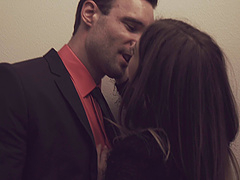 Provocative bed sex with Stella Cox and tattooed Alex Legend