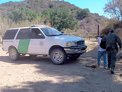 Grabbing Lana Violet and fucking her soaking wet pussy from behind