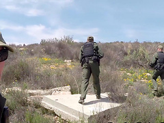 Fabulous outdoor doggy style pounding with lascivious Kimberly Gates