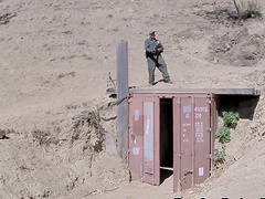 Hung Army guy pummels the juicy cunt of a slender chick Hannah Hartman