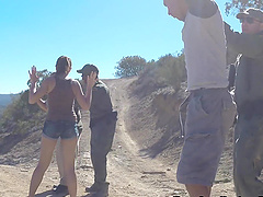 Amazing slut Frida Sante has her cunt destroyed by a policeman