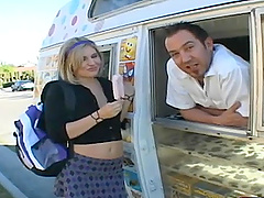 Food fetish Stephanie screwed hardcore in the car